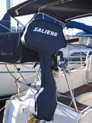 Mercury 6hp tender full storage and towing cover.