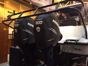 Mercury 300 Verado official vented outboard cowling cover. 