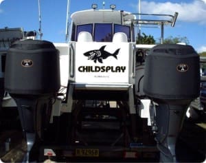 Yamaha F250 Vented outboard Splash cover. #AustralianMade